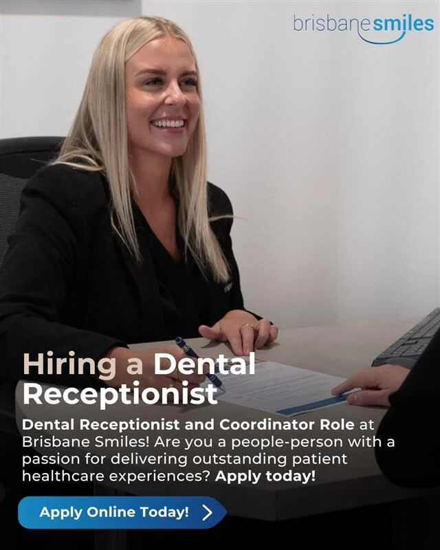 We Are Hiring! ✨📣 For 2 Roles: Dental Receptionist & Dental Communications. Could you be our next superstar team member?
✨About the Dental Receptionist Role:
You’ll be responsible for coordinating patient treatment; ensuring their care is well-organised, fully informed, and always centred around their needs. You will play an important part in delivering the incredible patient experiences that Brisbane Smiles is known for. If you’re passionate about patient care and thrive in a supportive, high-performing team, we’d love to hear from you!
✨About the Dental Communications Role:
You’ll be the first point of contact for new and existing patients, managing incoming calls, emails and enquiries. You will help every patient feel supported on their dental journey! If you’re an excellent communicator who thrives in a team environment, we’d love to hear from you!
Apply now via our Careers page, link in bio!
#brisbanejobs #brisbanehiring #brisbanecareers #brisbanrecruitment