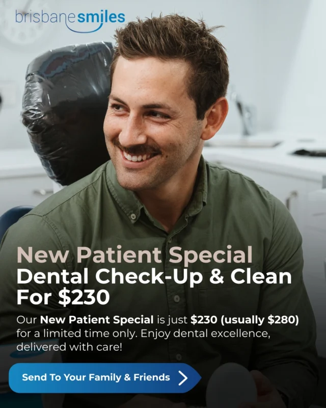 New Patient Special ✨For a limited time, our Dental Check-Up & Clean is just $230 (usually $280). 

Experience personalised attention from both a General Dentist and a Dental Hygienist, both utilising our advanced technology for a comprehensive check-up and deep hygiene clean. 

Already love your Brisbane Smiles experience? Invite your family and friends to enjoy this special offer and give them the gift of experiencing dental excellence delivered with care! 💙🦷

To learn more and book an appointment, visit the link in our bio or call our friendly team on 3870 3333.

*View full T&Cs on our website www.bsmiles.au. Offer valid until 30 November 2025.

#checkupandclean #brisbanedentist #newpatientspecial

⚠️ Treatment outcomes differ for each individual and cannot be guaranteed. All photos and videos feature actual patients and are for informational purposes only. All surgical or invasive procedures carry risks. Before proceeding, consult a qualified health practitioner and seek a second opinion. Go to bsmiles.au/txinfo to learn about potential risks and important treatment considerations.