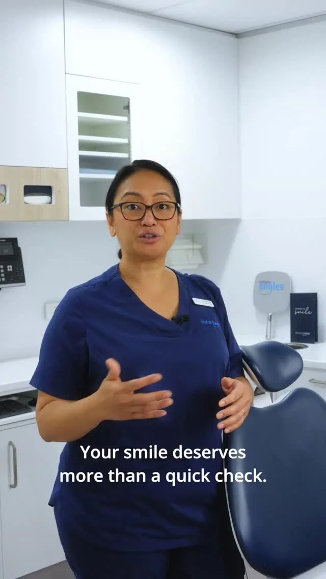 Experience the Brisbane Smiles difference with our New Patient Special ✨

At Brisbane Smiles, your first visit is designed to provide you with a comprehensive understanding of your oral health, going beyond a quick check. You will receive personalised care from our expert General Dentists and Dental Hygienists, including a professional clean, X-rays and a thorough oral health assessment, all in a calm and caring environment. 

Experience the Brisbane Smiles difference and take advantage of our New Patient Offer — a comprehensive Check-Up and Clean for just $230 (usually $280).

Book your appointment today via the link in our bio or call us on 3870 3333.

*View full T&Cs on our website www.bsmiles.au. Offer valid until 30 November 2025.

#checkupandclean #brisbanedentist #newpatientspecial

⚠️ Treatment outcomes differ for each individual and cannot be guaranteed. All photos and videos feature actual patients and are for informational purposes only. All surgical or invasive procedures carry risks. Before proceeding, consult a qualified health practitioner and seek a second opinion. Go to bsmiles.au/txinfo to learn about potential risks and important treatment considerations.
