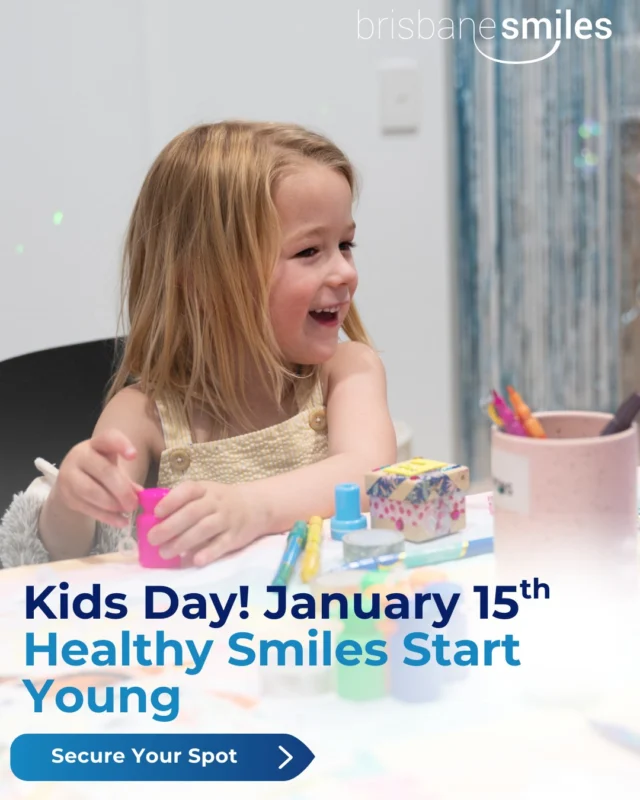 We are excited to start the new year with our first Kids Day of 2026! 🦷 🎉
Join us on Thursday, January 15th, for a day full of fun, laughter, and learning. Your little ones will enjoy exciting activities while discovering tips for keeping their teeth happy and strong.

Don’t miss out on this fun-filled day. It is the perfect way to start the year with bright and healthy smiles! ✨ 

Here is what you can expect at our Kids Day:
🧚 Gentle and educational Check-Up and Clean appointments
🖌️ Fun activities and prizes to keep your little one entertained
✅ A hassle-free Dental Visit that's actually fun!
For this day only:
- Children 10 years & under: Covered by Health Fund Rebate or just $50 if not covered by a Health Fund or CDBS
- Children 10+: Special discounted children's rates apply

Limited spots are available - contact us today at 3870 3333 or visit the link in our bio to secure your child's place ✨

 #brisbanesmiles #childrensdentist #familydentist

⚠️Treatment outcomes differ for each individual and cannot be guaranteed. All photos and videos feature actual patients and are for informational purposes only. All surgical or invasive procedures carry risks. Before proceeding, consult a qualified health practitioner and seek a second opinion. Go to bsmiles.au/txinfo to learn about potential risks and important treatment considerations.