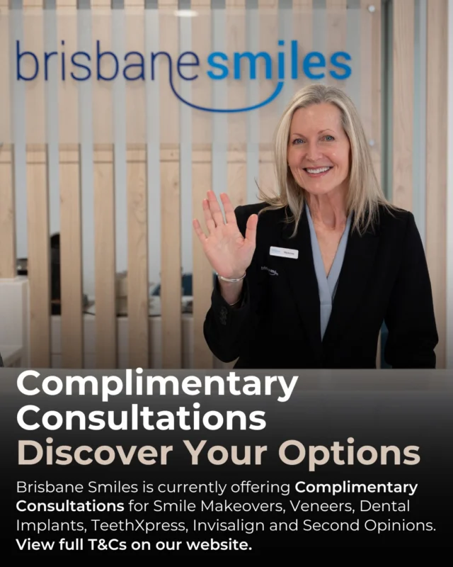 Complimentary Dental Consultations: Discover your best options and get expert advice with no obligation! 💙

Curious about Smile Makeovers, Veneers, Dental Implants, TeethXpress, Invisalign, or just want a Second Opinion? Our complimentary consultations give you the chance to explore your options and get expert advice – all in a friendly, no-pressure setting. 

Why choose Brisbane Smiles for a consultation?
✔️ 78 years of trusted care and expertise
✔️ Personalised consultations tailored to your goals
✔️ Advanced technology for exceptional results
✔️ A comfort-first approach every step of the way

Until the end of March only, enjoy complimentary consultations at Brisbane Smiles. 
Spots are limited, book your complimentary consultation by visiting the link in our bio, or by calling us on 3870 3333 📲

*View full T&Cs on our website. Offer valid until 31 March 2026.

#brisbanesmiles #complimentaryconsultations #brisbanedentist

⚠️ Treatment outcomes differ for each individual and cannot be guaranteed. All photos and videos feature actual patients and are for informational purposes only. All surgical or invasive procedures carry risks. Before proceeding, consult a qualified health practitioner and seek a second opinion. Go to bsmiles.au/txinfo to learn about potential risks and important treatment considerations.
View full T&Cs on our website, link in bio. Offer valid until 31 March 2026.