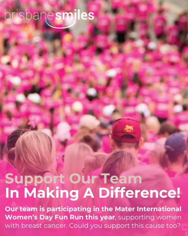 The Brisbane Smiles team is proud to be taking part in the 2026 International Women’s Day Fun Run 🌸 @womensdayfunrun

This year, we are running with the purpose to raise funds to support women impacted by breast cancer, and to stand beside them with strength, and hope. 

Could you support this cause too? Your donation helps improve treatments and care for women diagnosed with breast cancer, while also providing vital support services.

Every dollar makes a difference. If you would like to donate, please click on the link in our bio to help us make a difference. 

#iwdfunrun #brisbanesmiles #supportingbreastcancer #brisbanedentist