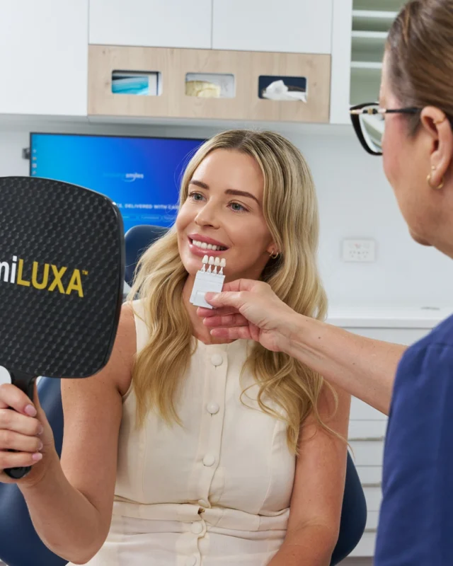 Our Designer Veneers are hand-crafted in our on-site dental laboratory to suit your unique features. No off-the-shelf shapes, no guesswork.

Book your consult online, on our website bsmiles.au or call 3870 3333.

Every veneer is designed, refined and fitted with your smile in mind.
#brisbanesmiles #dveneers #porcelainveneers

⚠️ Treatment outcomes differ for each individual and cannot be guaranteed. All photos and videos are for informational purposes only. All surgical or invasive procedures carry risks. Before proceeding, consult a qualified health practitioner and seek a second opinion. Go to bsmiles.au/txinfo to learn about potential risks and important treatment considerations.