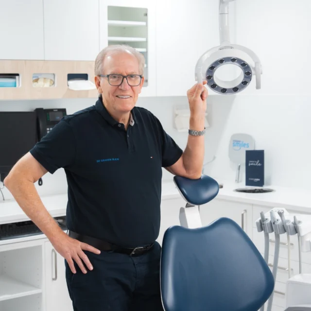 After many years of caring for our patients, Dr Graham McKay will be retiring from dentistry this November. 💙

Some of you may already have heard the news, but for those who haven’t, we wanted to share this update with our Brisbane Smiles community.

We’re incredibly grateful to Dr Graham for the care and commitment he has given to his patients, and for everything he has contributed to Brisbane Smiles over the years.

Dr Graham will continue seeing patients until he retires in November, so there’s still time to book an appointment with him before he finishes.

📅 Book online at brisbanesmiles.com.au or call our friendly team on 3870 3333.

⚠️Treatment outcomes differ for each individual and cannot be guaranteed. All photos and videos are for informational purposes only. All surgical or invasive procedures carry risks. Before proceeding, consult a qualified health practitioner and seek a second opinion. Go to bsmiles/au/txinfo to learn about potential risks and important treatment considerations.